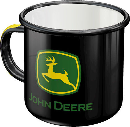 John Deere Nostalgic Becher Emaille Schwarz 360ml John Deere Nostalgic Becher Emaille Schwarz 360ml