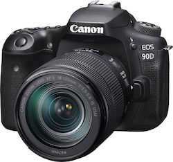 Canon DSLR Aparat foto EOS 90D Cadru de recortare Kit (EF-S 18-135mm F3.5-5.6 IS USM) Negru