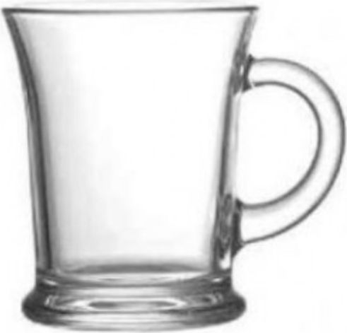Uniglass Los Angeles Mug Glass Transparent 260ml 12pcs