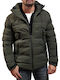 Splendid Men's Winter Puffer Jacket Khaki