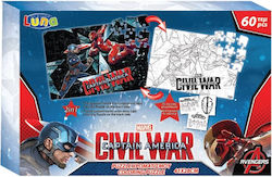 Kinderpuzzle Captain America 2 in 1 60pcs Luna