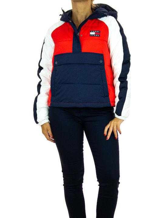 Tommy Hilfiger Scurt Jachetă de femei Puffer pentru iarnă DW0DW07366-CBK