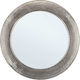 Bizzotto Adara Wall Mirror with Silver Metallic Frame Diameter 80cm 1pcs