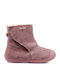 Tutim Anatomice Ghete Copii din Piele cu Velcro Roz