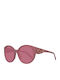 Swarovski Women's Sunglasses with Burgundy Plastic Frame and Pink Lens 3803858