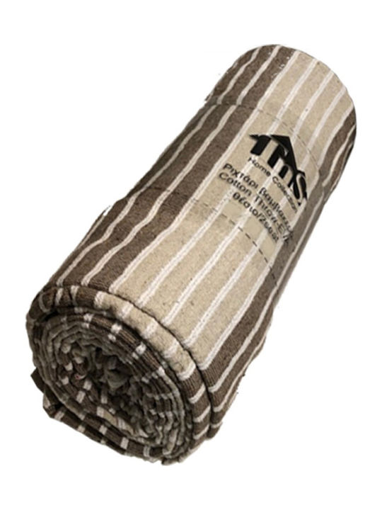 TnS Canapea cu două locuri Throw Ριγέ 170x270cm Bej maro