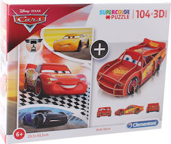 Kids Puzzle Cars 2 In 1 for 6++ Years 104pcs Clementoni