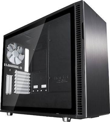 Fractal Design Define R6 Tempered Glass Midi Tower Computer Case with Window Panel Black