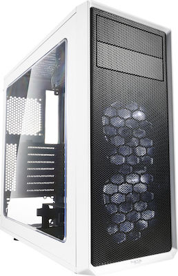 Fractal Design Focus G Midi Tower Computer Case with Window Panel White