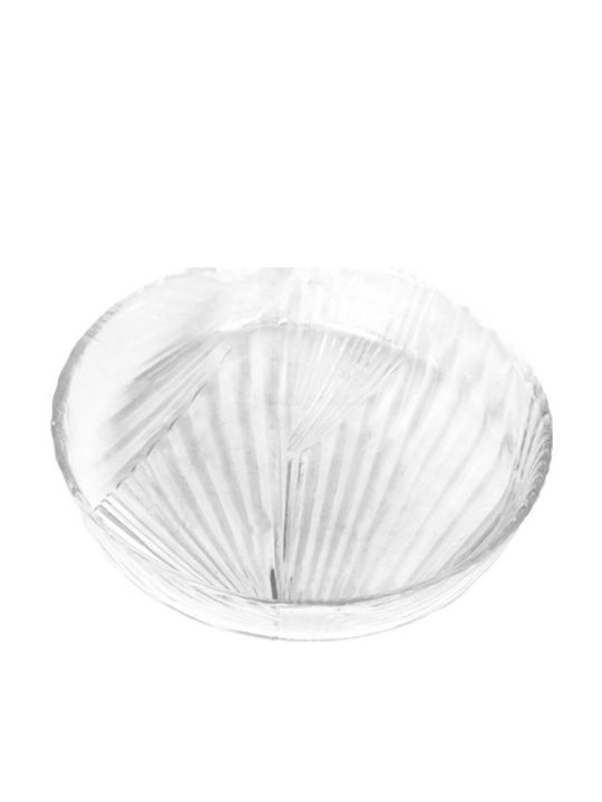 Espiel Koza Glass Salad Bowl Διάφανη 36x36cm