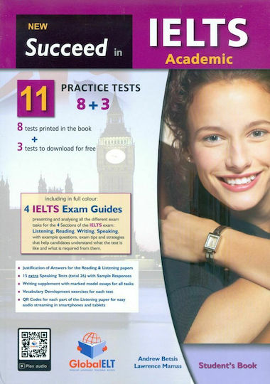 New Succeed in Ielts Academic 11(8+3) Practice Tests Self-study