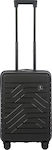 Bric's Milano Ulisse Cabin Travel Suitcase Hard Black with 4 Wheels Height 55cm