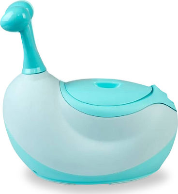 Cangaroo Potty with Steering Wheel Snail with Lid Blue 107387