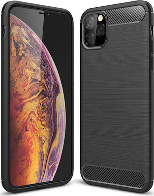 Hurtel Umschlag Rückseite Silikon Schwarz (iPhone 11)