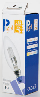 Plight Halogenlampe für Fassung E14 mit Leistung 53W