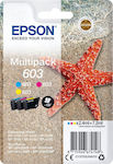 Epson 603 Πακέτο 3 Μελανιών Εκτυπωτή InkJet Κίτρινο / Κυανό / Ματζέντα (C13T03U54010)