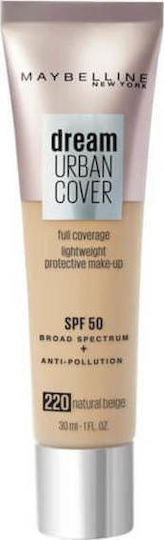 Maybelline Dream Urban Cover Liquid Make Up SPF50 220 Natural Beige 30ml