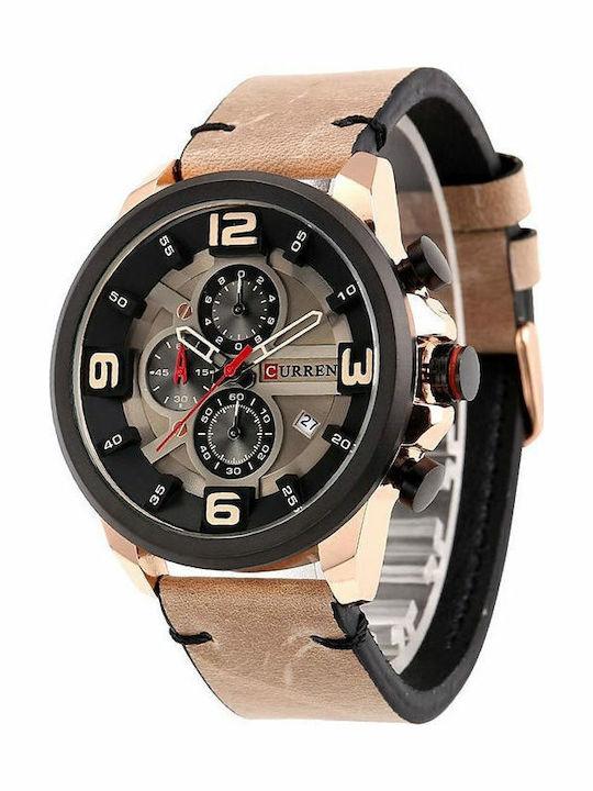 Curren Men's Watch 48mm Chronograph Battery wit...