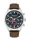 Timberland Thurlow Chrono Uhr Chronograph Solar mit Braun Lederarmband