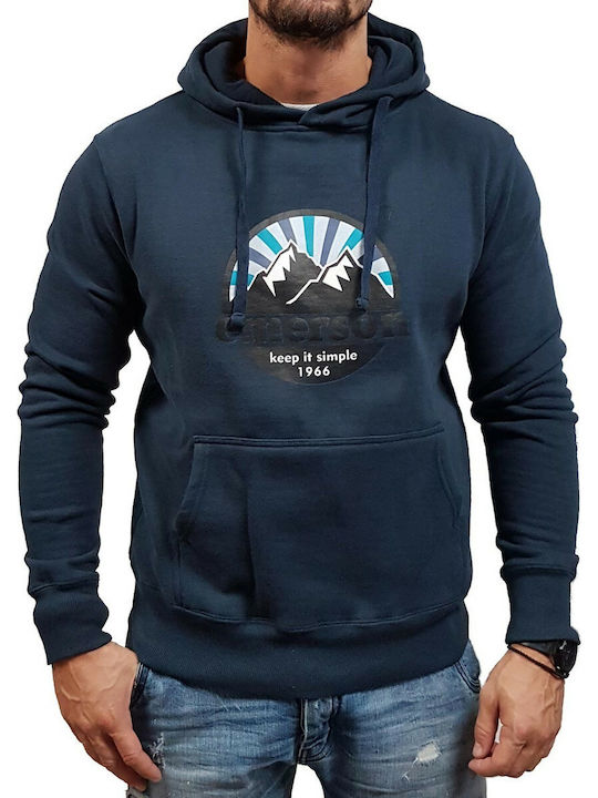 Emerson Herren Sweatshirt mit Kapuze und Taschen Midnight Indigo