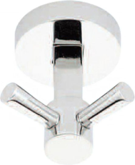 Import Hellas Άγκιστρο Μπάνιου Διπλό με Βίδες Inox Ασημί Import Hellas Άγκιστρο Μπάνιου Διπλό με Βίδες Inox Ασημί