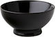 Ionia Dip Serving Bowl Round made of Porcelain Black with Diameter 9.5cm
