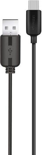 iXchange TU03 USB 2.0 Cable USB-C male - USB-A Black 1m