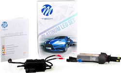 M-Tech Becuri Mașini și motociclete Platinum Kit Set H1 LED 5700K Alb rece 2buc
