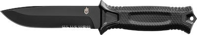 Gerber Strongarm Serrated Μαχαίρι Επιβίωσης με Θήκη Μαύρο