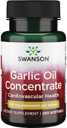 Swanson Garlic Oil 500mg 250 Μαλακές Κάψουλες