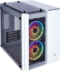 Corsair Crystal Series 280X RGB Gaming Midi Tower Κουτί Υπολογιστή με Πλαϊνό Παράθυρο Λευκό