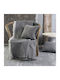 Rythmos Miller Armchair Throw 2 Sides Jacquard 160x180cm 02 Gray