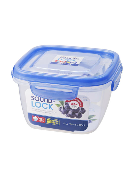 Lock&Lock Cutie pentru Mâncare Plastic Albastru Potrivit pentru Cuptor cu Microunde 260ml 1buc