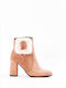 New Matic 510 Suede Women's Ankle Boots with Fur Pink