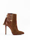 New Matic 524 Leather Women's Ankle Boots Tabac Brown