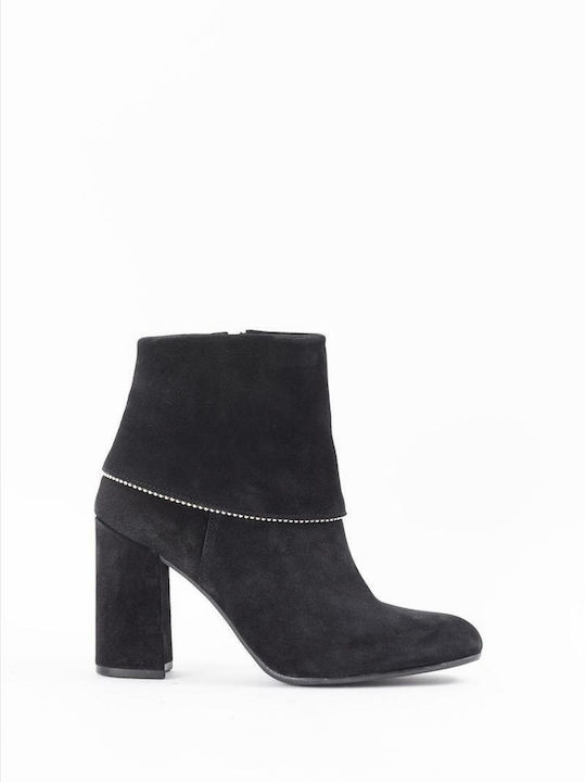 New Matic Suede Women's Ankle Boots Black