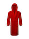 Le Blanc 7010787 Men's Hooded Bathrobe Red 420gr/m²