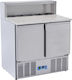 Cool Head Frigider Inoxidabil de Banc Salată 265lt cu Sertar și Unitate de Răcire 0/+8°C L90xl70xH109cm CRP 90A