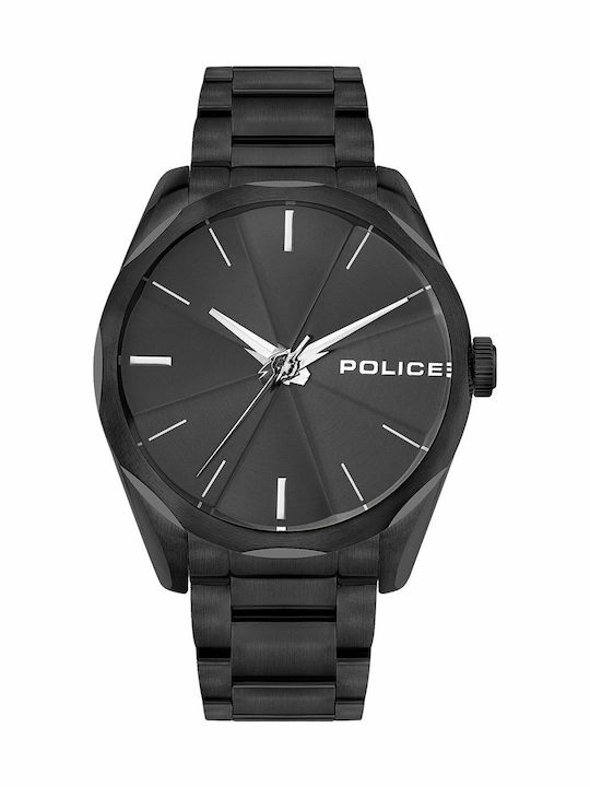 Police Reglan Ανδρικό Ρολόι 44mm Μπαταρίας με Μ...