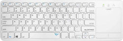 Alcatroz Airpad 1 Wireless Keyboard with Touchpad English US White