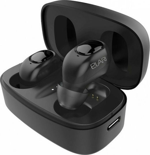 Elari EarDrops In-ear Bluetooth Handsfree Căști cu Carcasă de Încărcare Negru