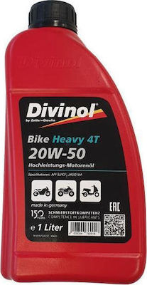 Divinol Bike Heavy 4T Motorradöl für Viertaktmotoren 20W-50 1Es