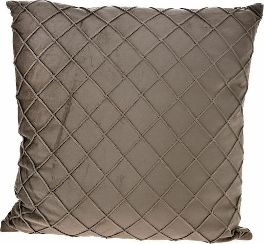 Iliadis Perna De Canapea Din Catifea Maro 43x43cm