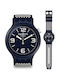 Swatch BbCream Watch with Blue Rubber Strap