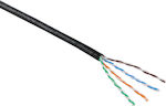 Powertech U/UTP Cat.5e Καλώδιο Δικτύου Ethernet χωρίς ακροδέκτες 100m Μαύρο