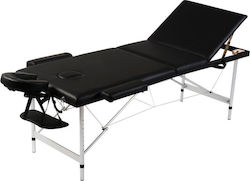 vidaXL Aluminum Portable/Folding Black Massage ...