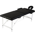 vidaXL Massage Bed 2 Θέσεων 186x68cm Black