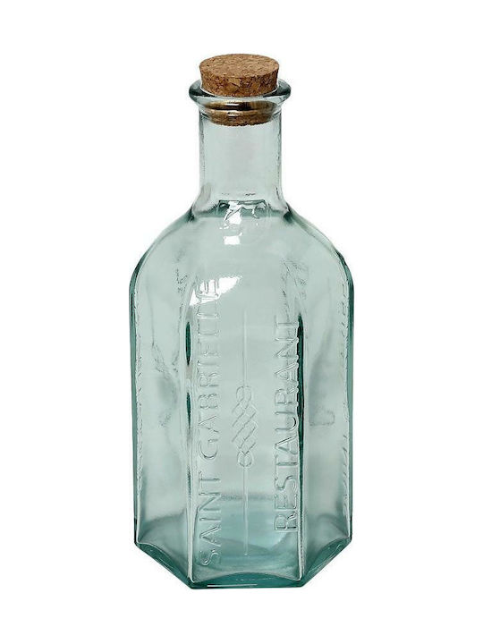 Espiel Flasche Glas mit Korken Transparent 500ml