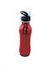 Panda Wasserflasche Aluminium 650ml Rot