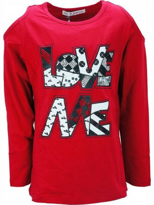 Evita Kids' Blouse Long Sleeve Red